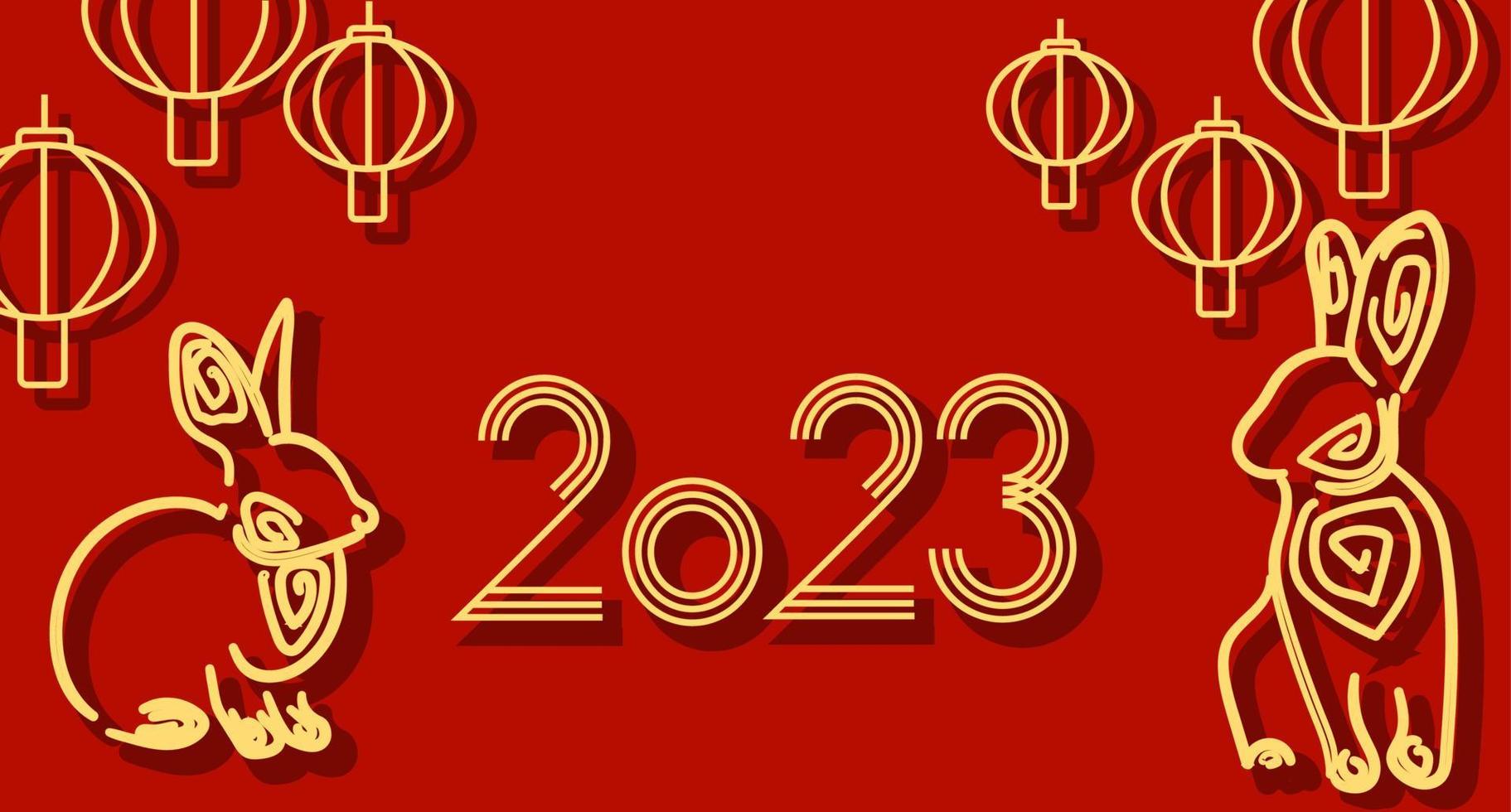  Lunar New Year 2023 Card, Chinese New Year