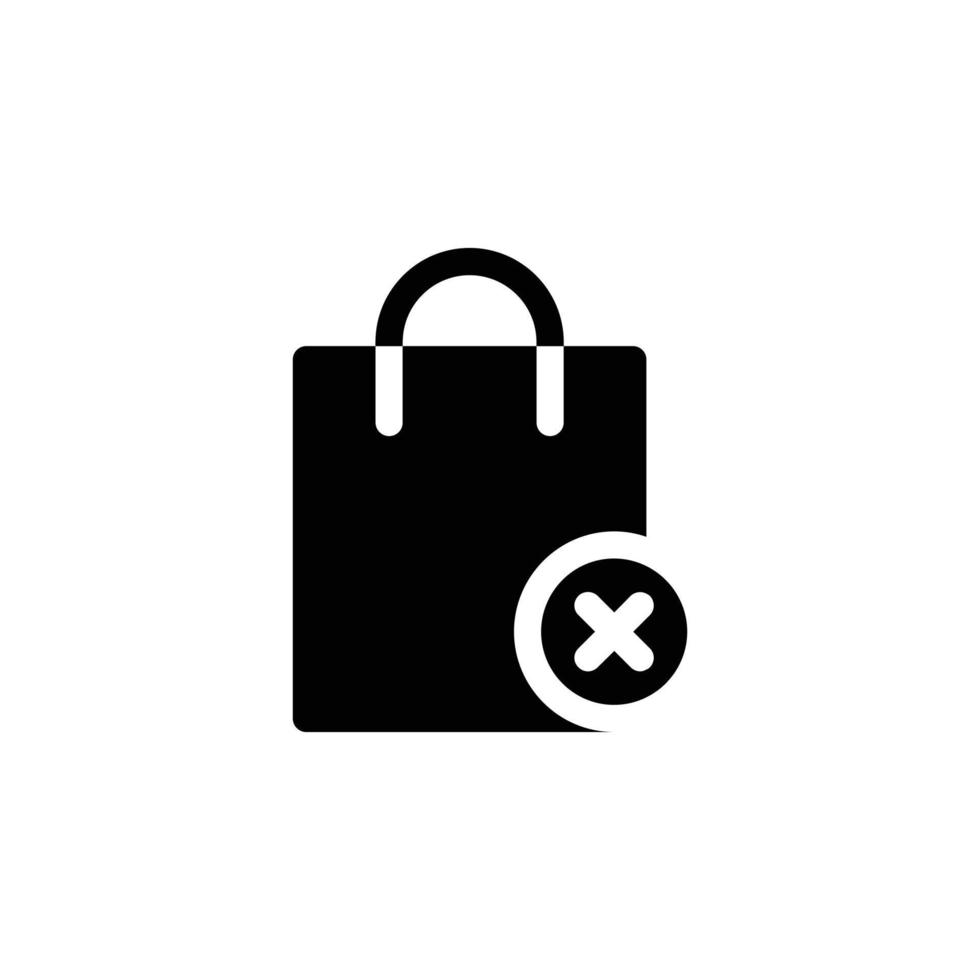 icono de bolsa de compras gratis vector