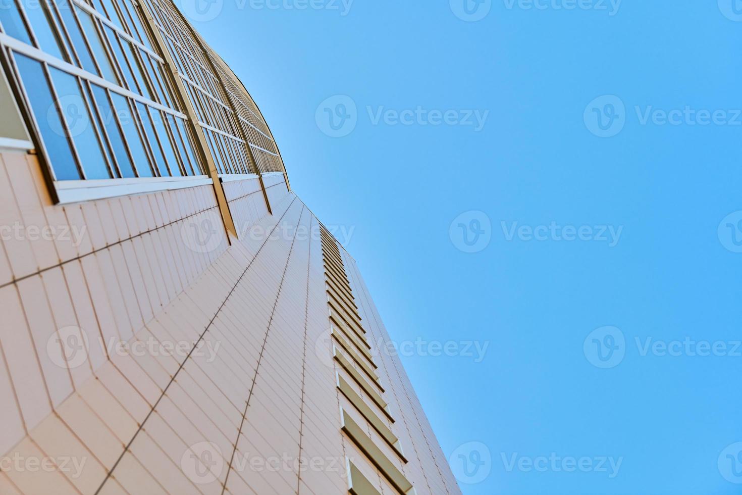 Multistorey building facade, copy space photo