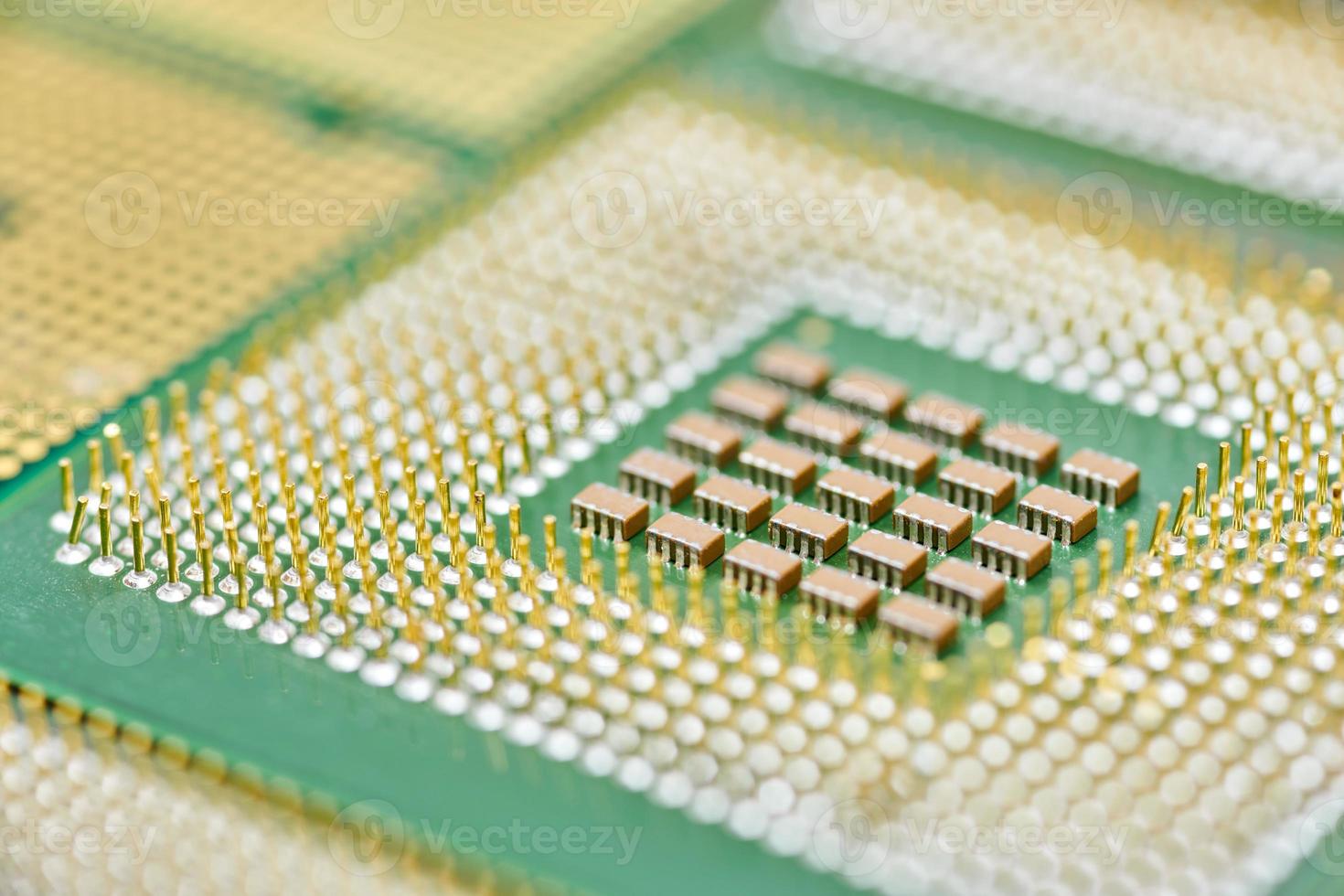 CPU, central processor unit, isolated background. photo