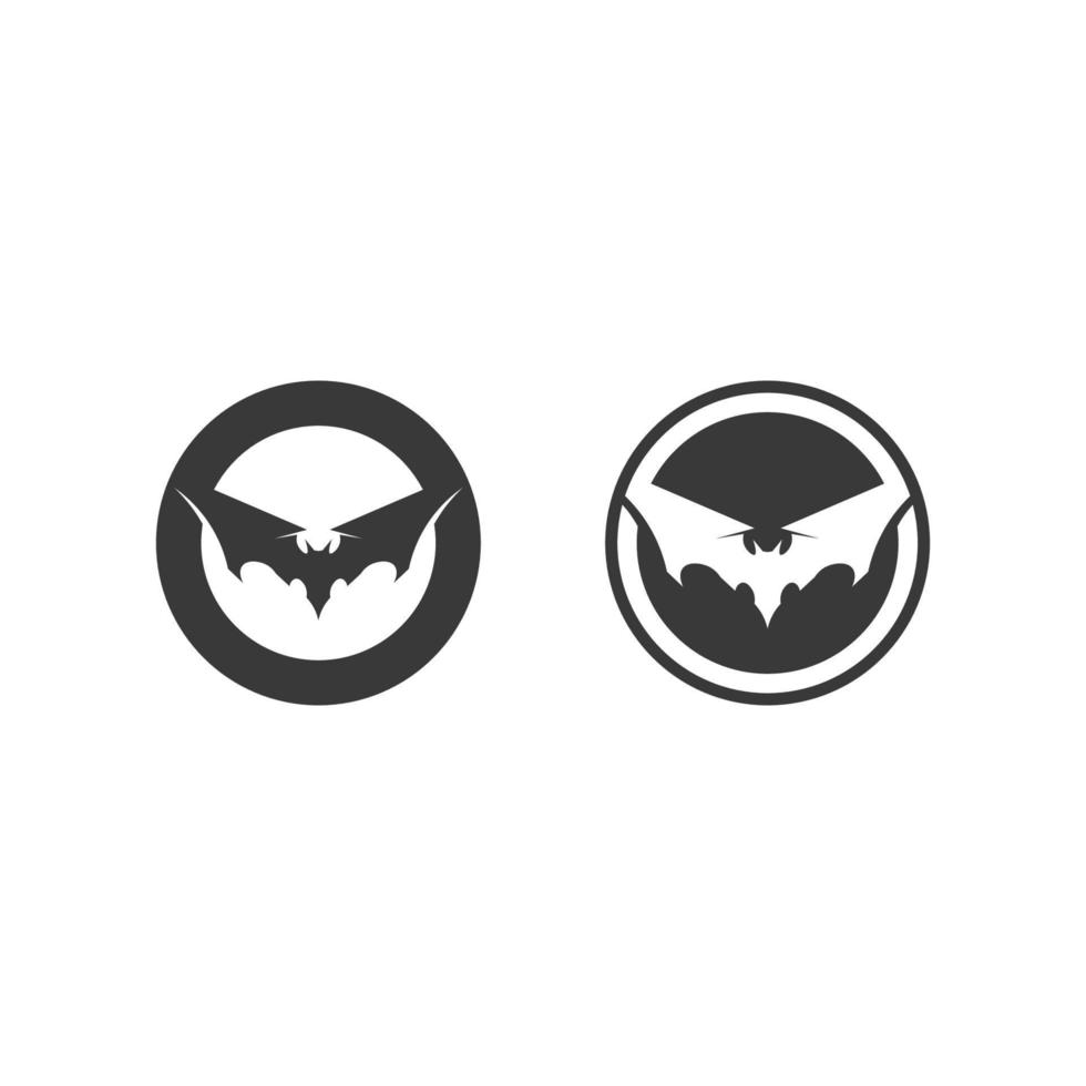 bat vector icon logo template