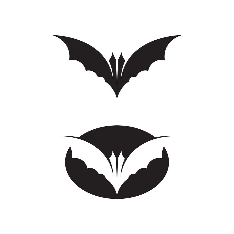 bat vector icon logo template