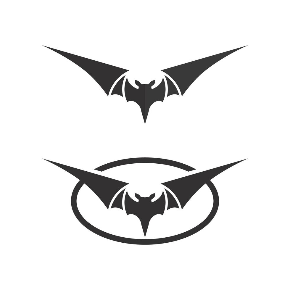 bat vector icon logo template