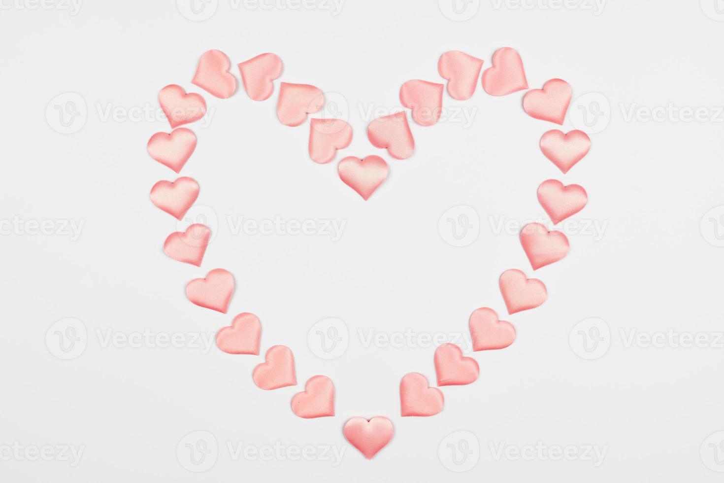 Heart from mini hearts photo