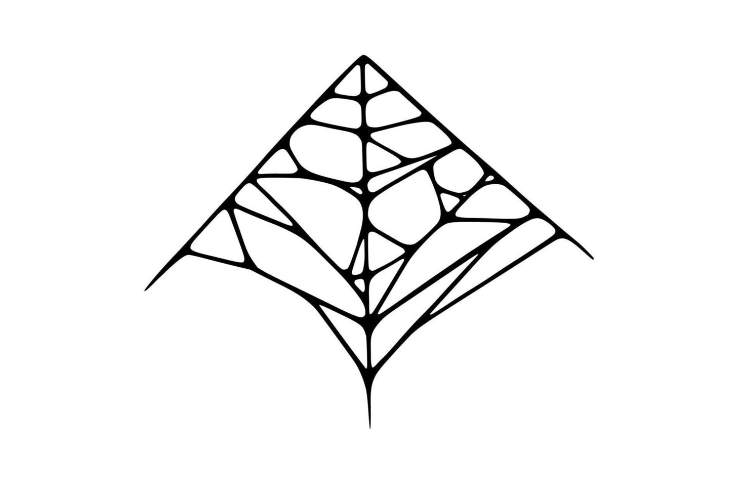 Spider web isolated on white background. Spooky Halloween cobweb. Vector illustration