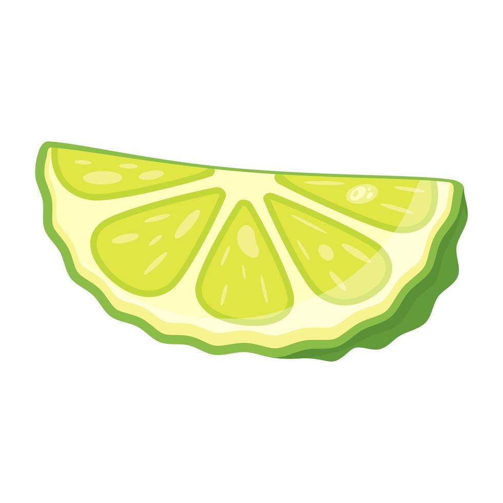 Modern flat illustration of lemon vector