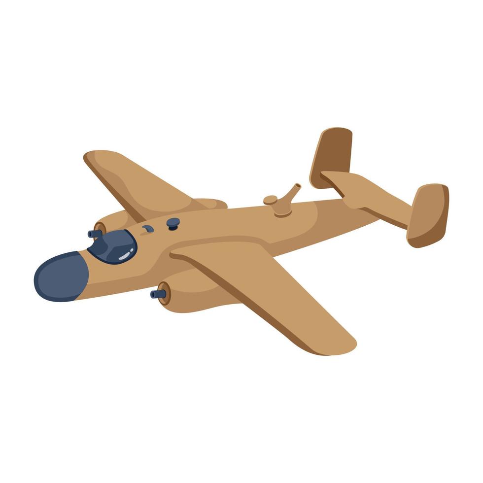 Download isometric icon of aircraft vector