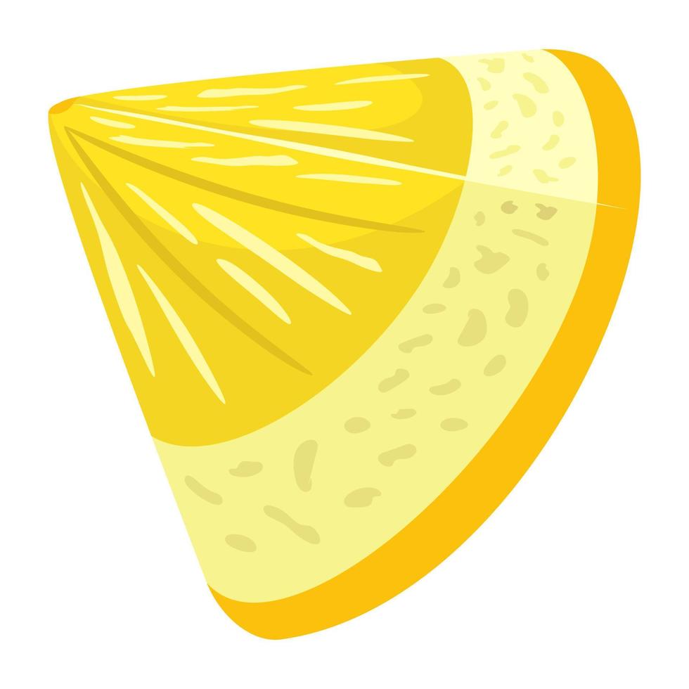 Modern flat illustration of lemon vector