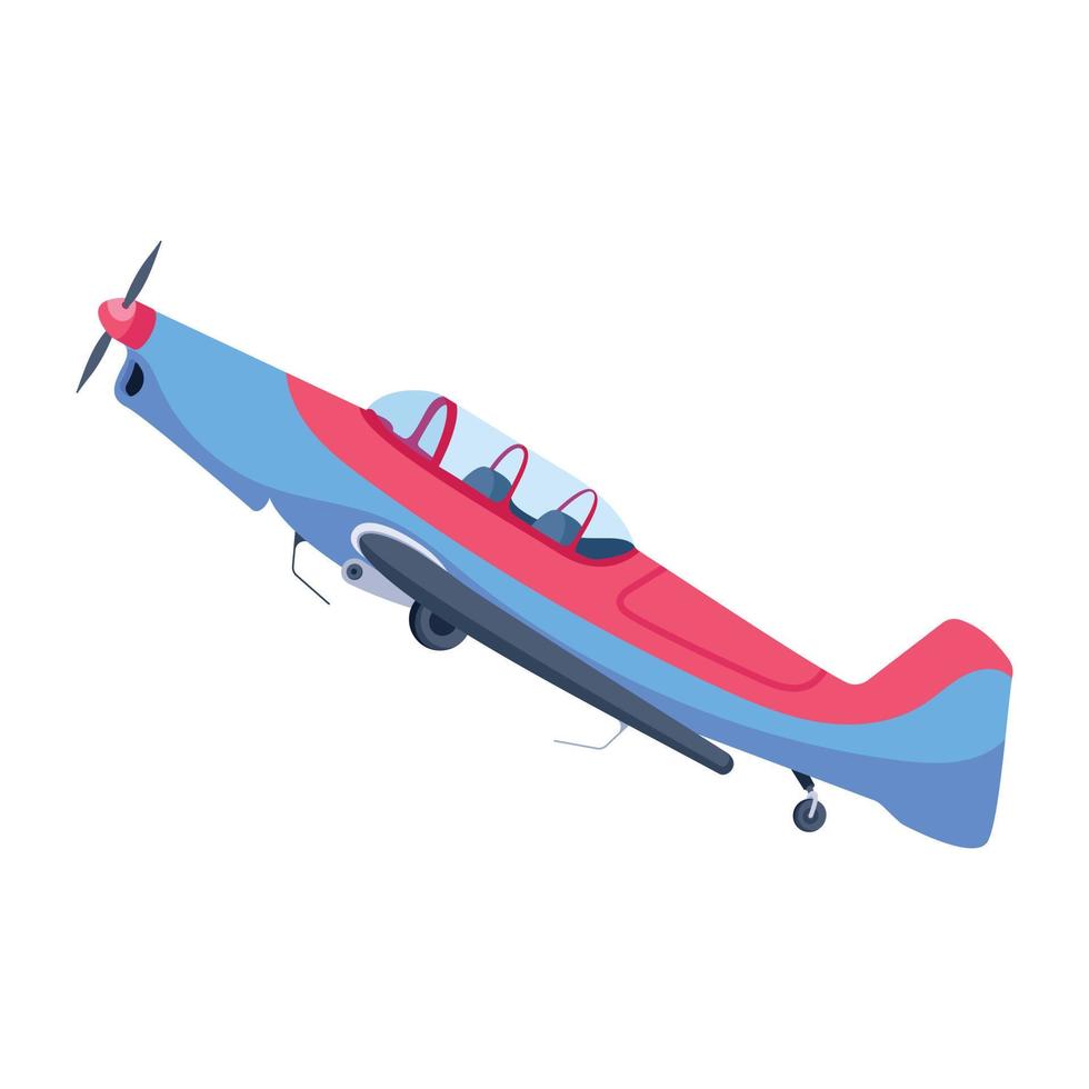 Download isometric icon of aircraft vector