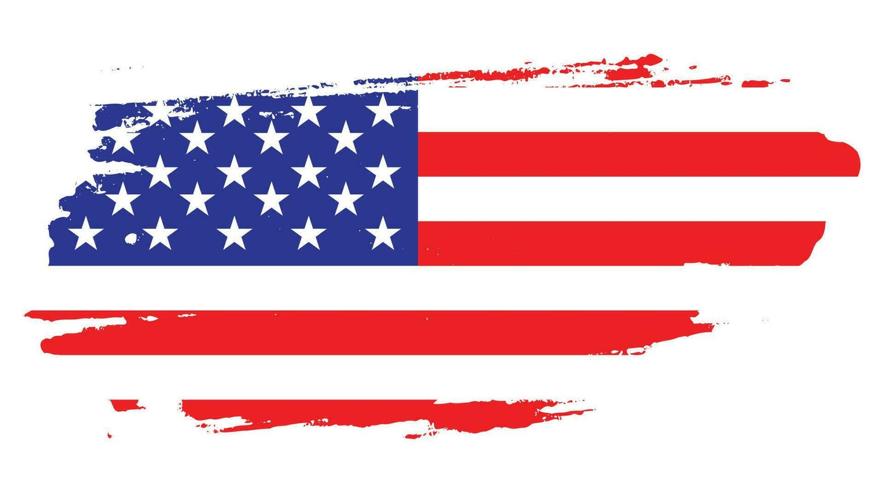 Grunge texture America flag background vector