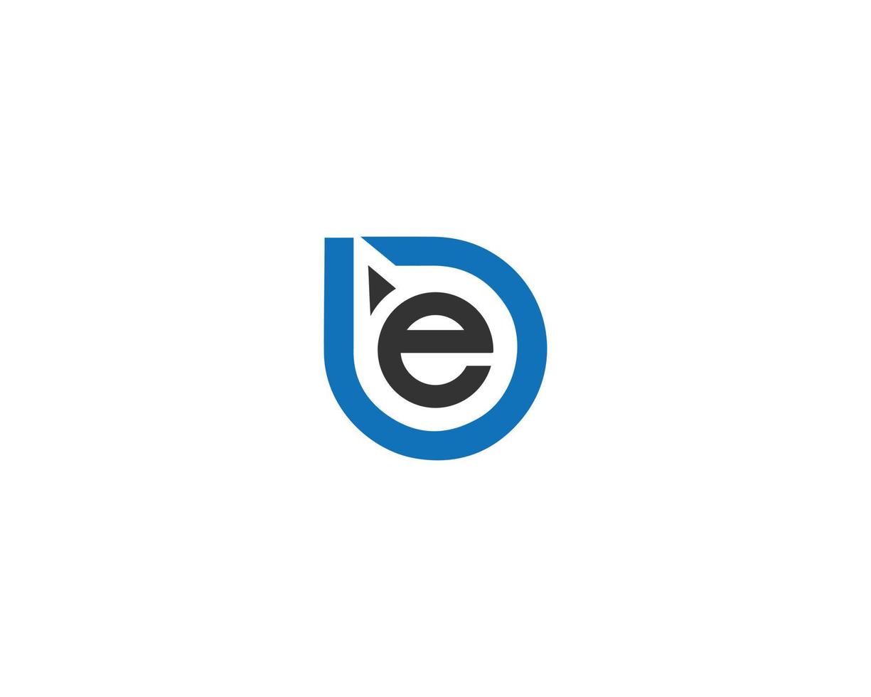 BE And EB Elegant Professional Creative Letter Vector Icon Design.