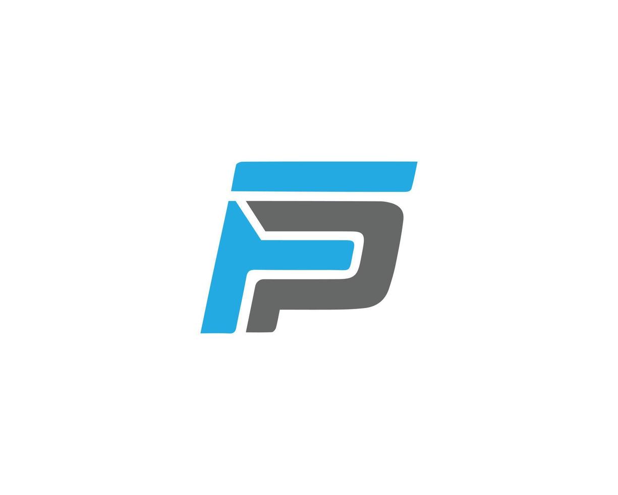 PF And FP Logo Monogram Initials Letter Vector Concept.
