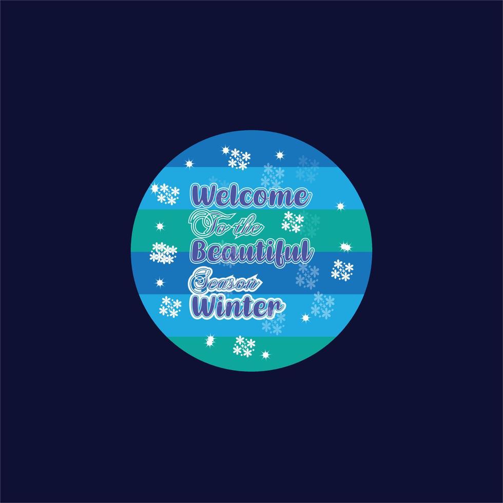 Winter Text Effect vector