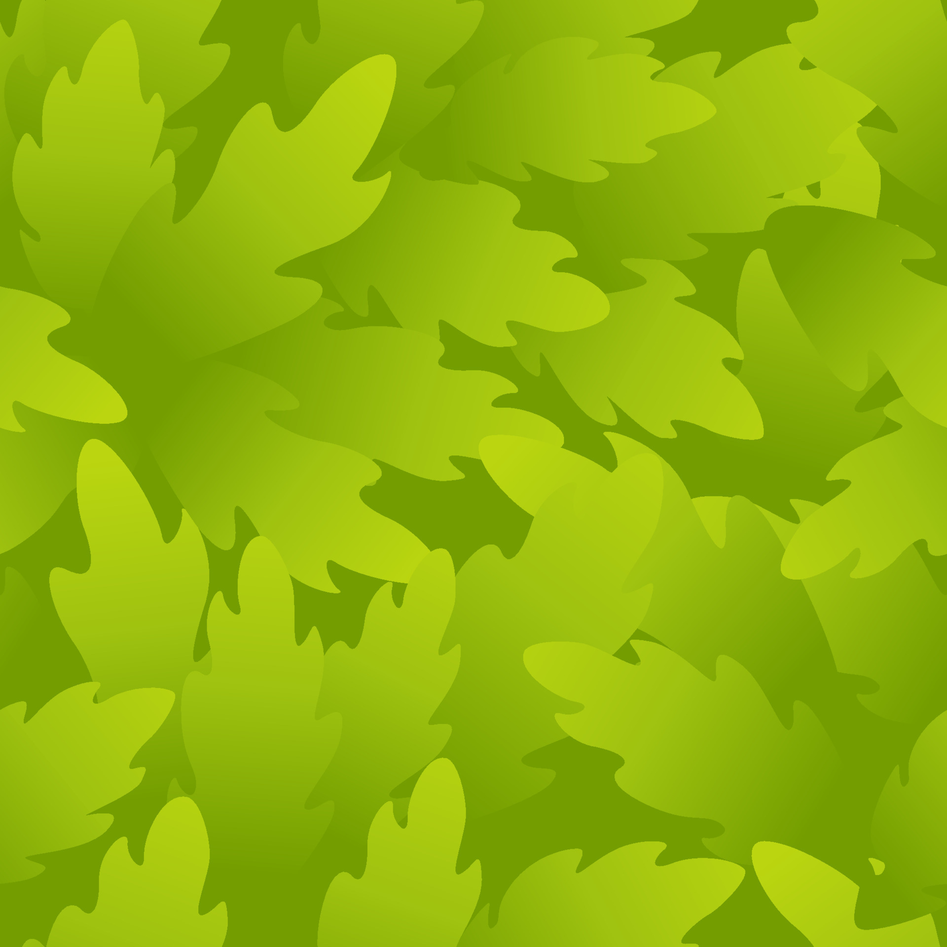 Seamless pattern green leaves, natural wallpaper for design. Vector
