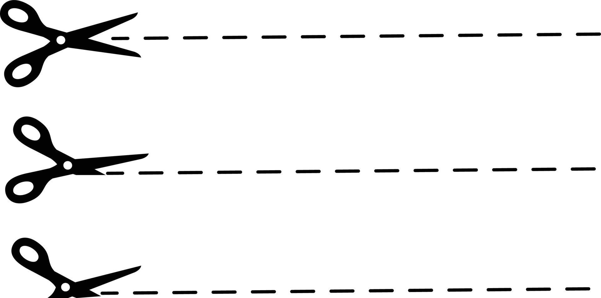 Scissors and dotted line icon on white background. 12616103 Vector Art