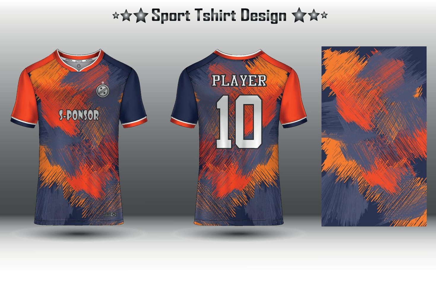 Soccer jersey mockup football jersey design sublimation sport t shirt design collection for racing, cycling, gaming, motocross vector