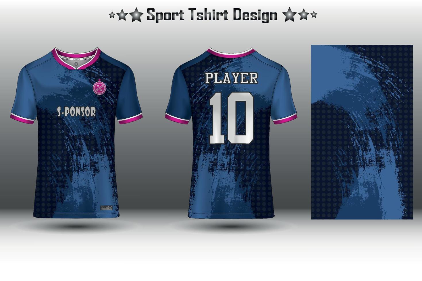 Soccer jersey mockup football jersey design sublimation sport t shirt design collection for racing, cycling, gaming, motocross vector