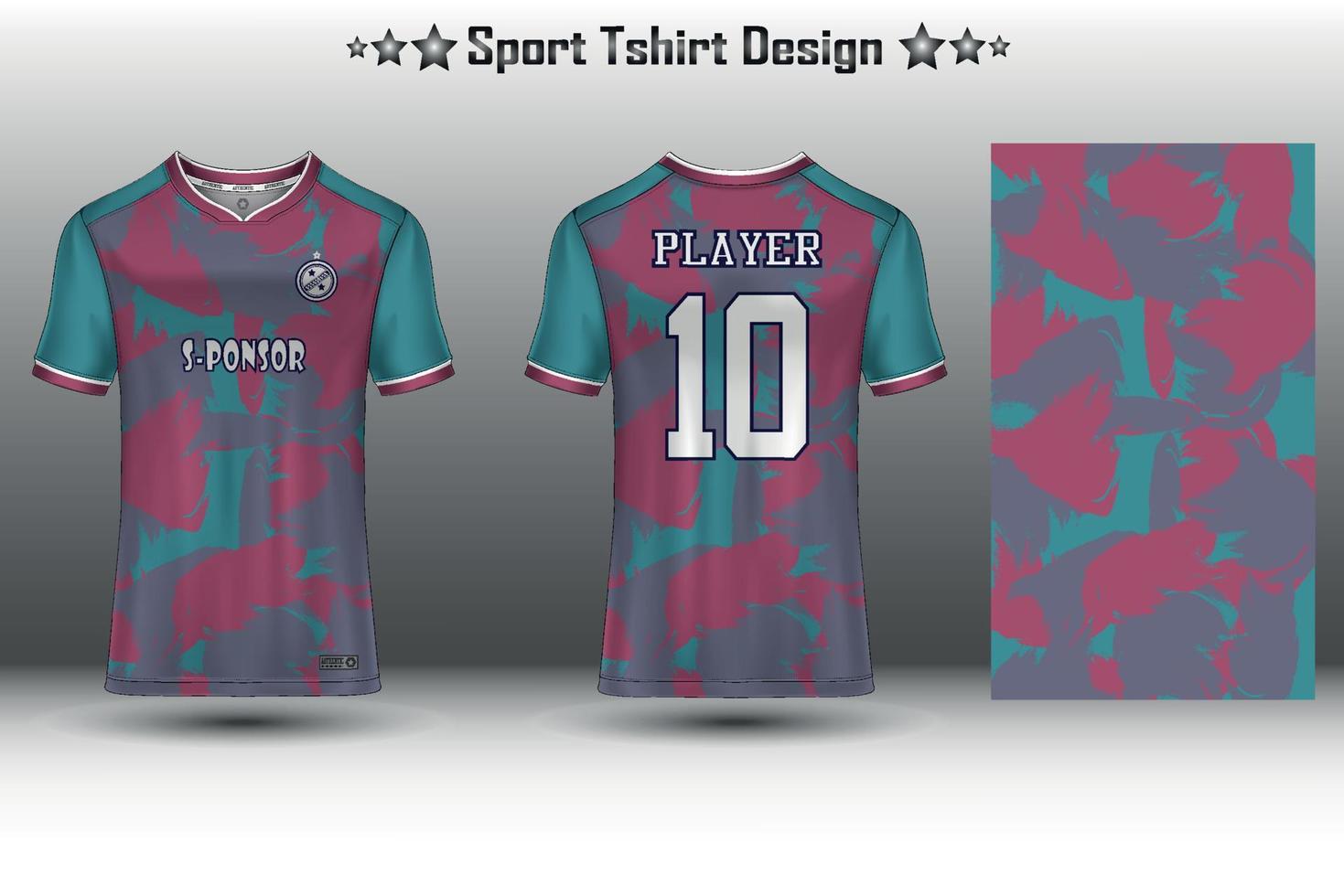 Soccer jersey mockup football jersey design sublimation sport t shirt design collection for racing, cycling, gaming, motocross vector