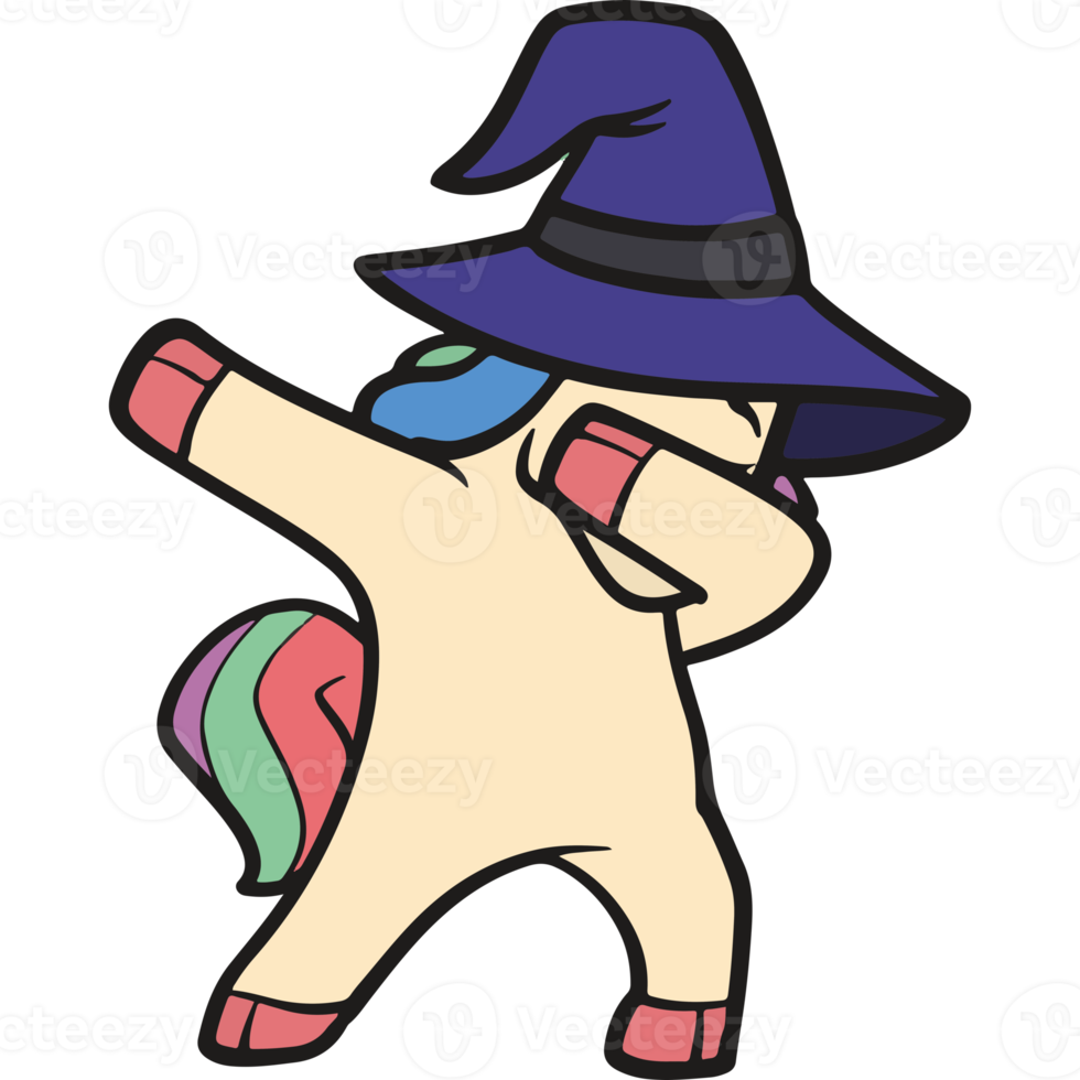 dabbing unicorn icon png