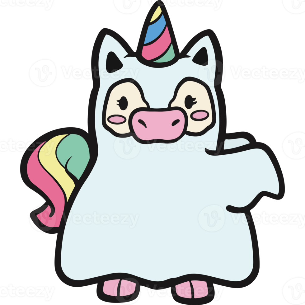 unicorn ghost icon png
