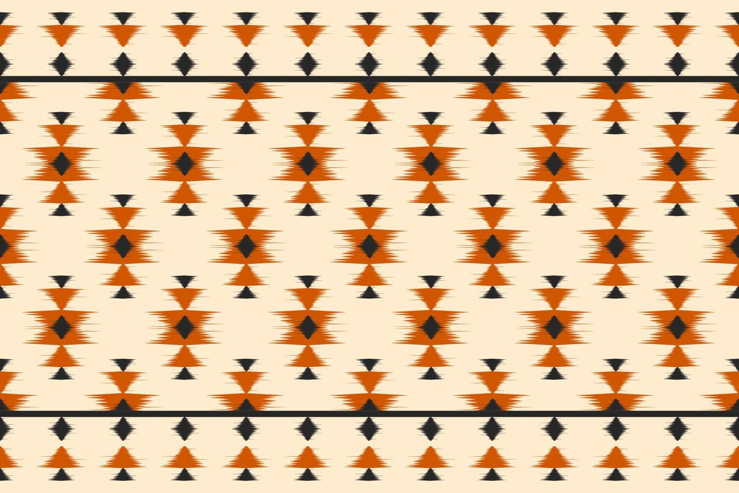 Carpet ethnic ikat pattern art. Geometric ethnic ikat seamless pattern in tribal. Mexican style. vector