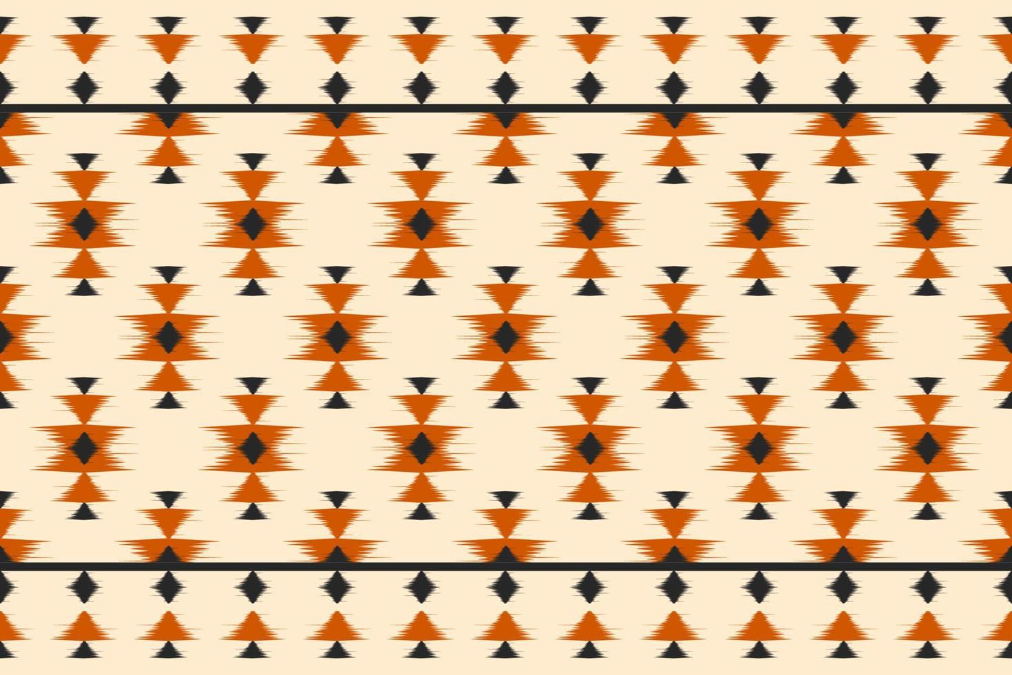 Carpet ethnic ikat pattern art. Geometric ethnic ikat seamless pattern in tribal. Mexican style. vector