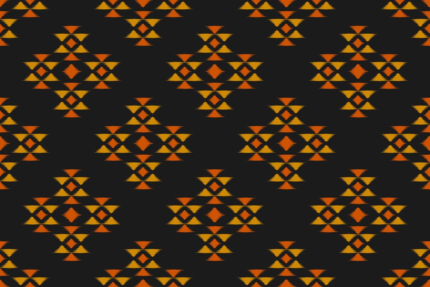 Ikat seamless pattern in tribal. Fabric ethnic pattern art. American, Mexican style. vector