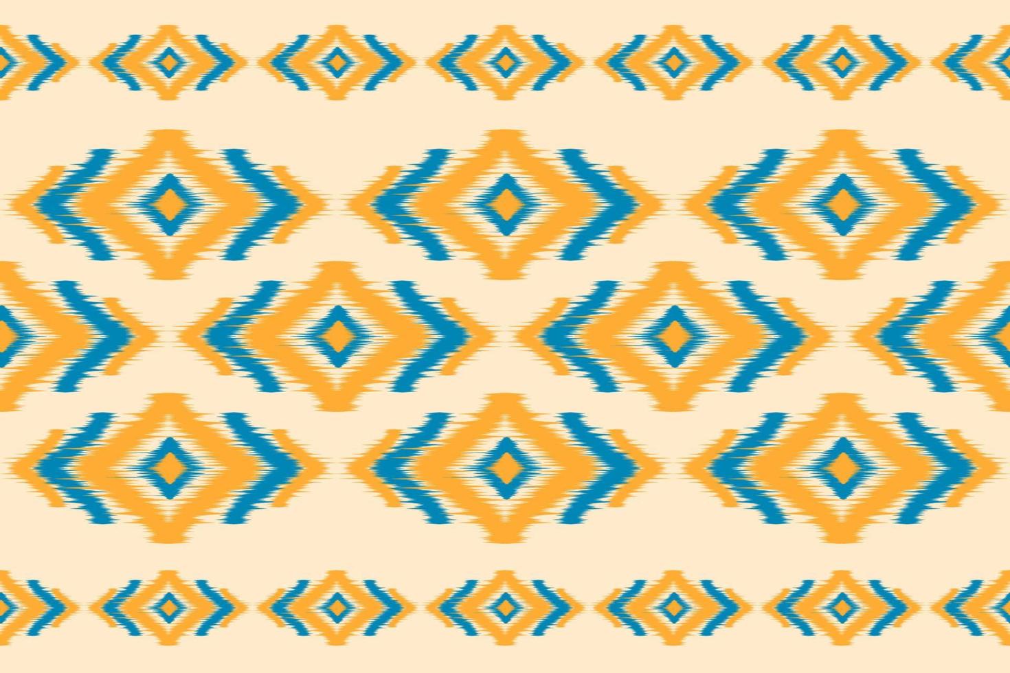alfombra etnica ikat art. patrón sin costuras en tribal. estampado de adornos geométricos aztecas. vector