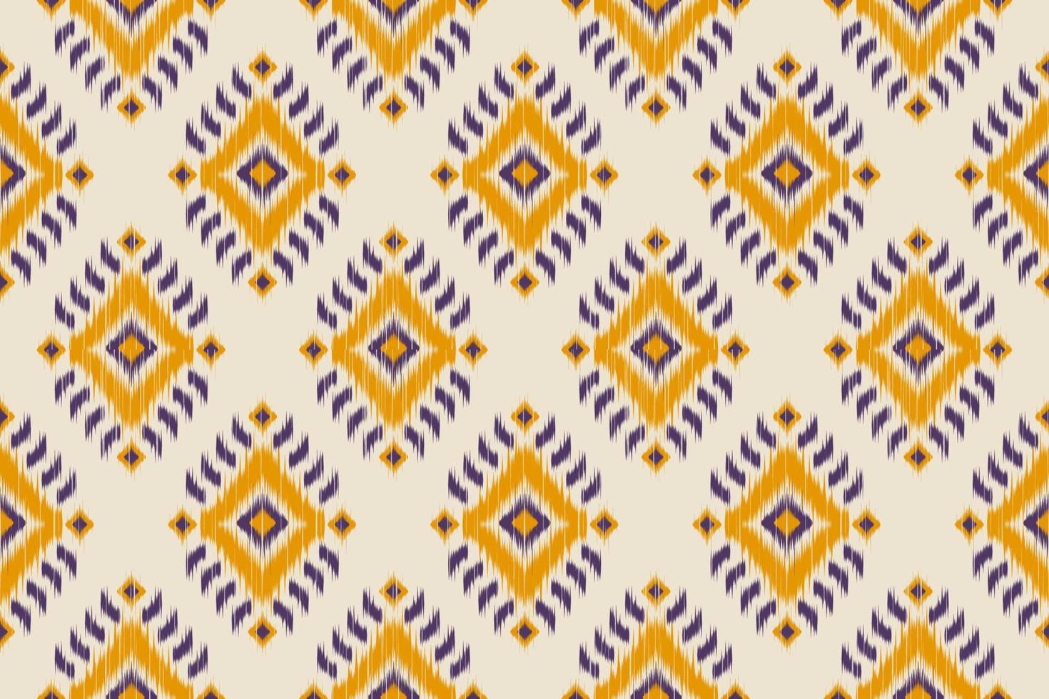 Ikat ethnic pattern traditional. Seamless pattern in tribal. vector