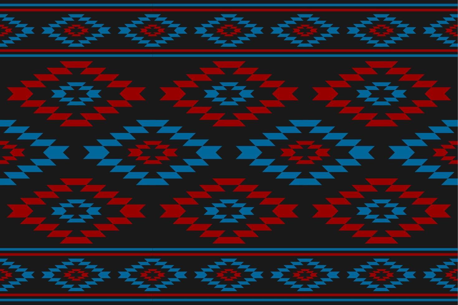 estilo de patrón tribal de tela. patrón geométrico étnico sin fisuras tradicional. estampado de adornos étnicos aztecas. vector