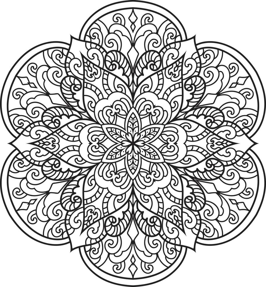Outline Mandala vector