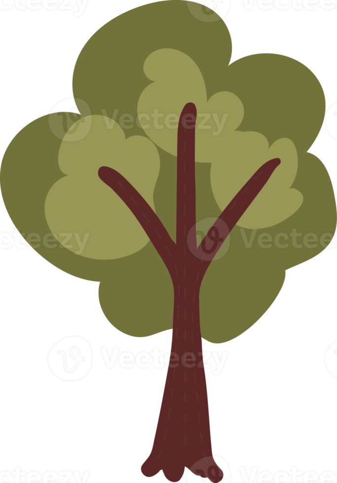 flacher Herbstbaum im Herbst png