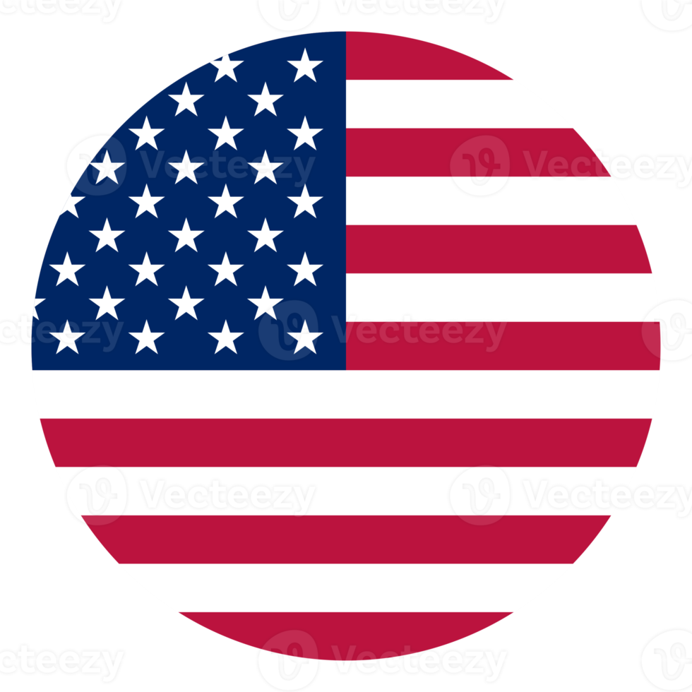 American Flag, US Flag, USA Flag on the Circle Shape. Format PNG 12616631  PNG