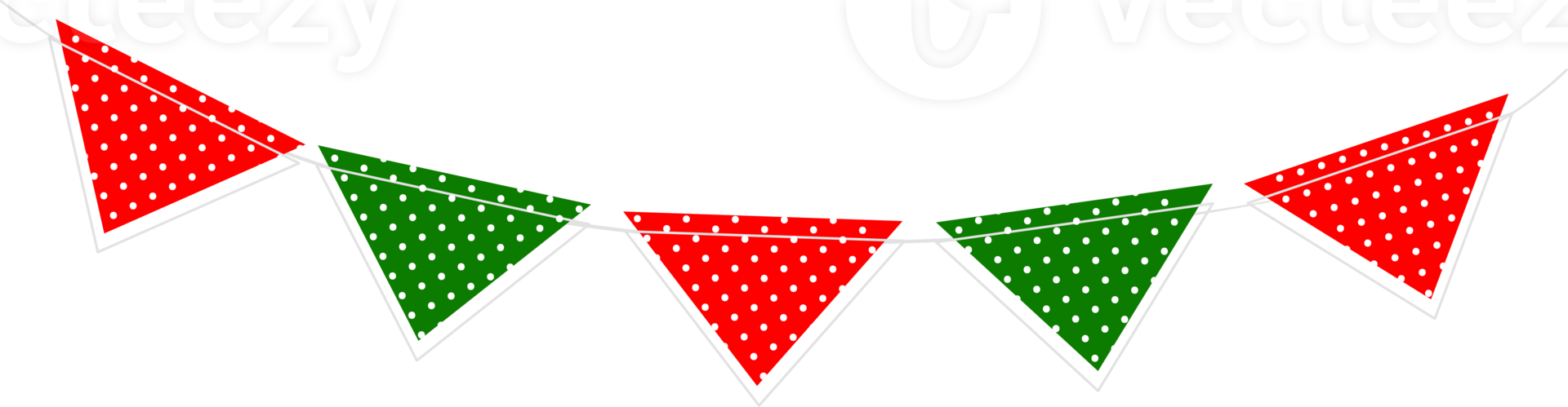 Set of Christmas decoration elements. Garlands, flags, labels, bubbles, ribbons and stickers. Collection of Merry Christmas decorative icons. png