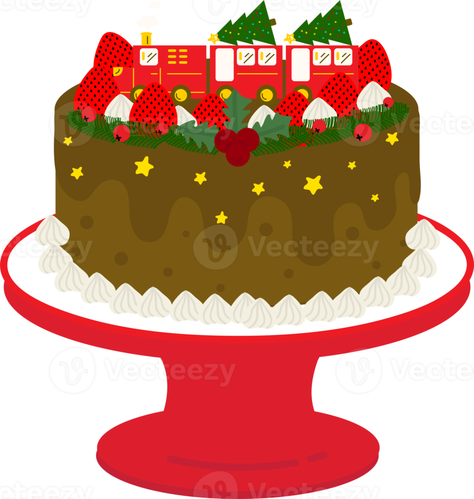 Weihnachtskuchen, Weihnachtshintergrund. Geschenkpapier. weihnachtsdruckzubehör. glückliche leute der weihnachtsfeier, die weihnachtsflachillustration feiern png