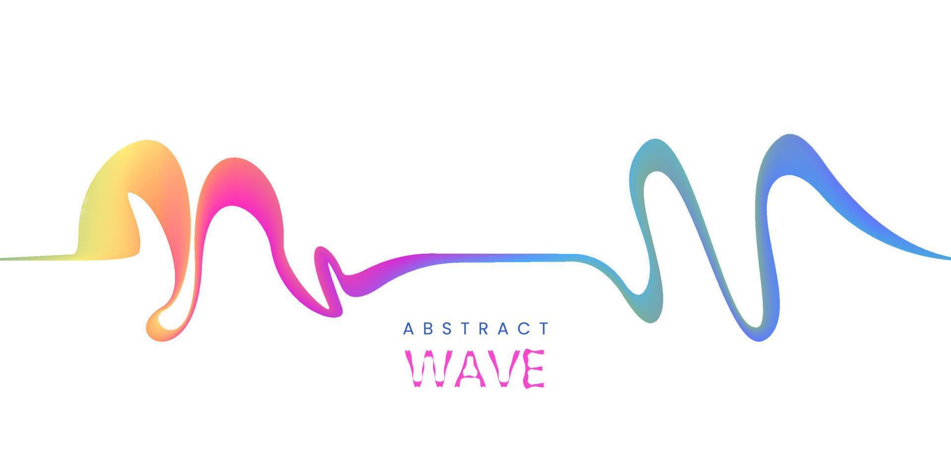 Colorful dynamic abstract wavy line concept background for music, party, festival celebration vector