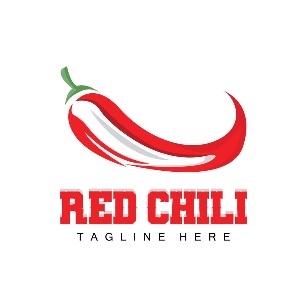 Red Chili Logo, Hot Chili Peppers Vector, Chili Garden House Illustration, Company Product Brand Illustration vector