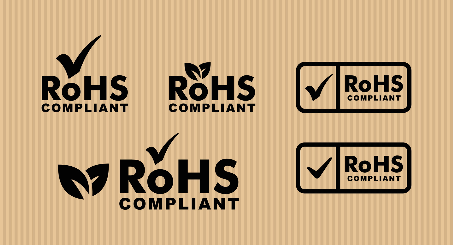 Rohs icon set symbol vector 12617078 Vector Art at Vecteezy