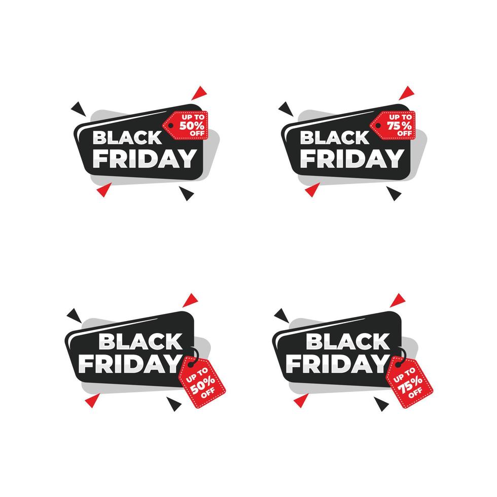 Black friday vector set