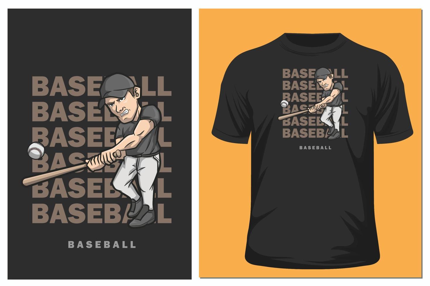 baseball t shirt vector