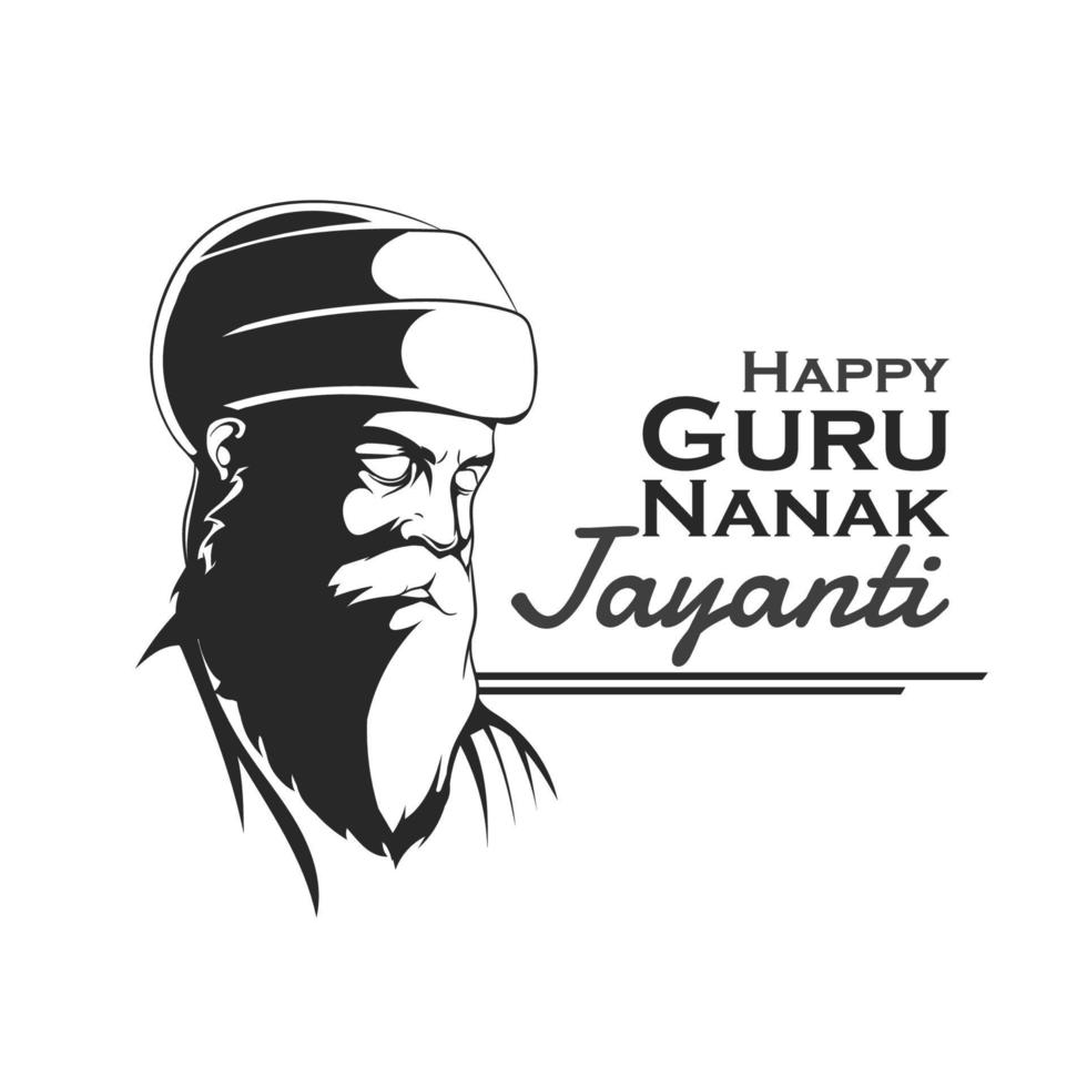 vector de gurú nanak jayanti