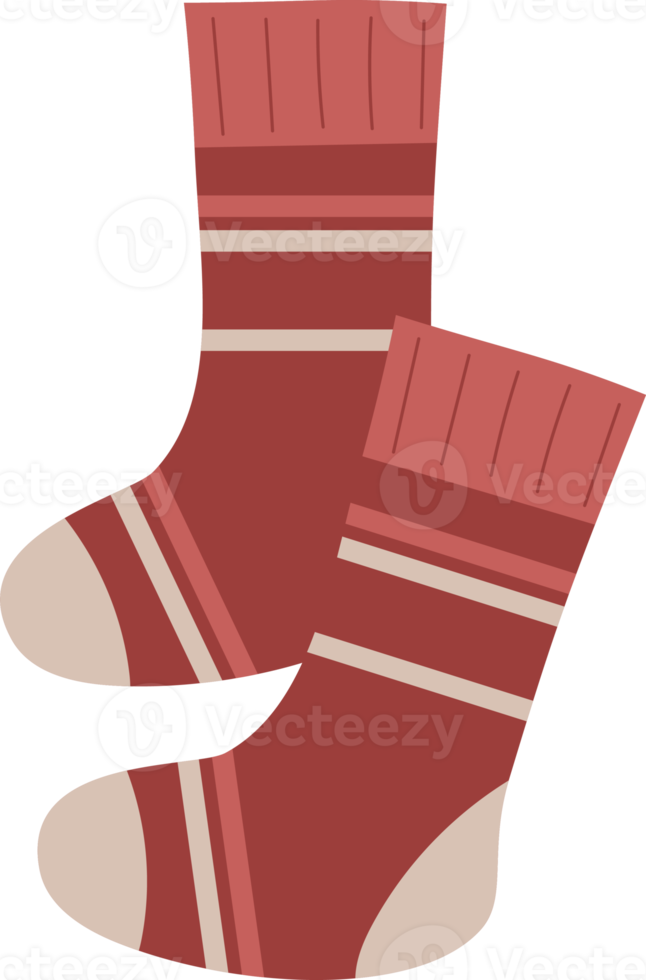 Pair of winter socks png