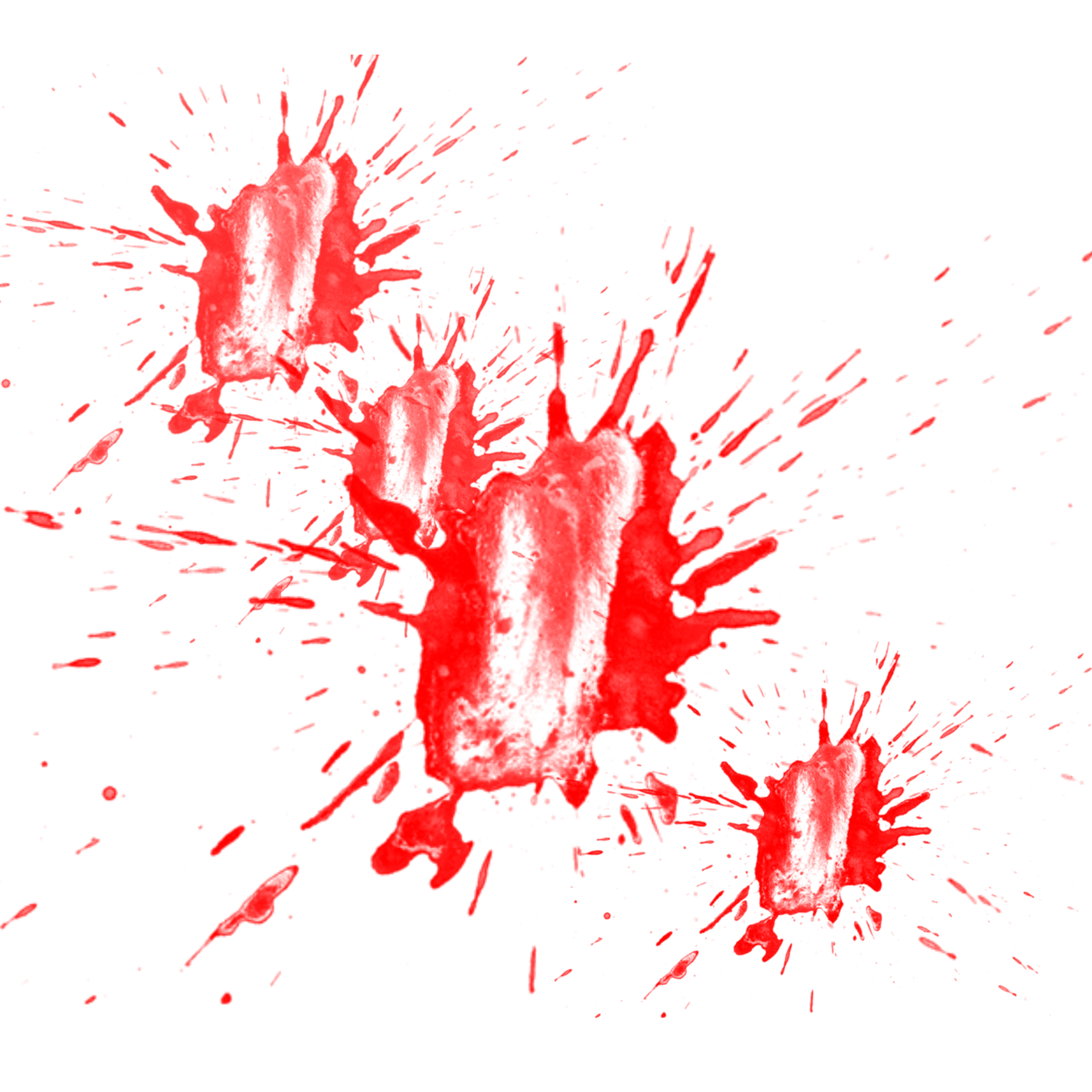Simple drops of blood splash effect 12617532 PNG