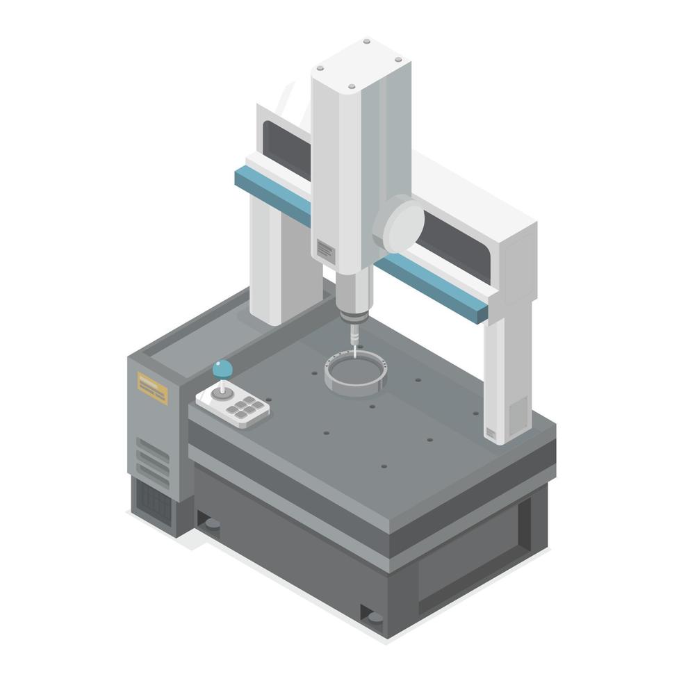 máquina de medición de coordenadas isométrica vector