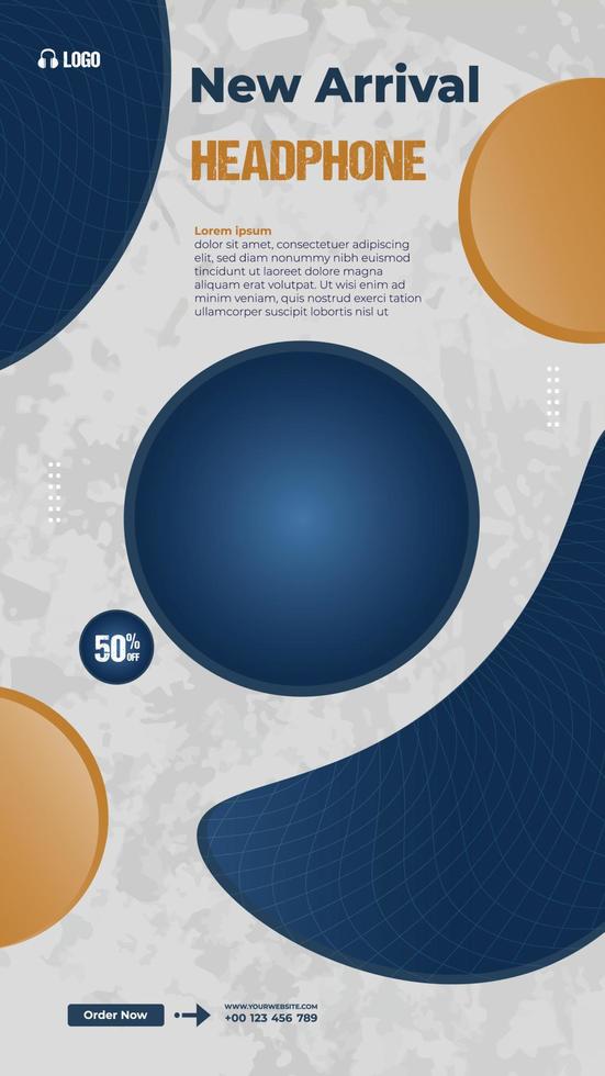 New arrival square banner social media template vector