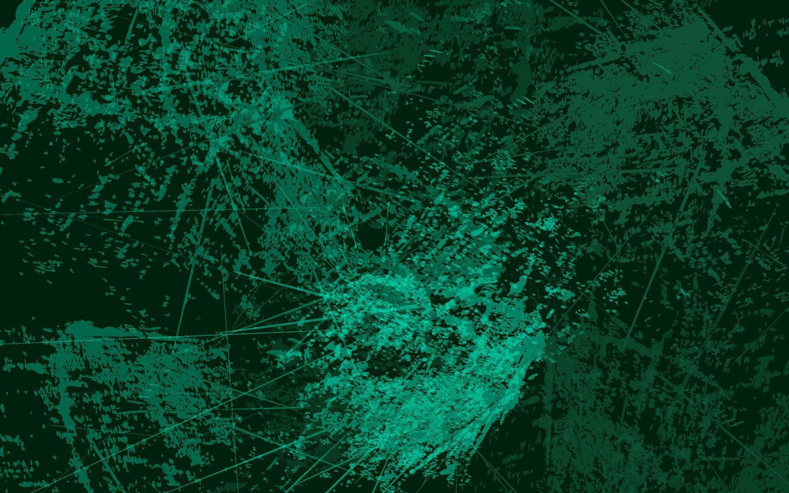 Abstract grunge texture splash paint dark green color background vector