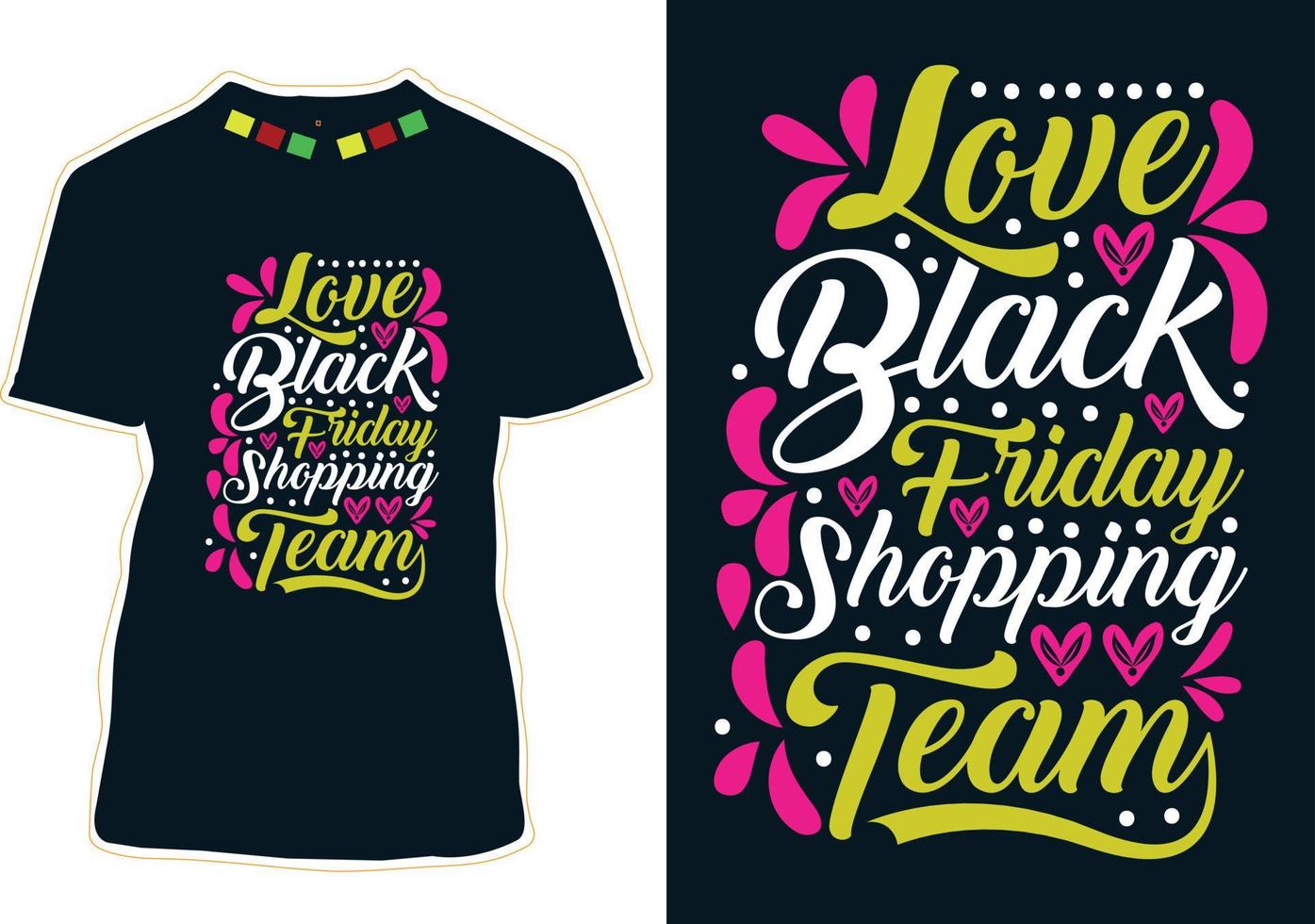 Black Friday T-shirt design vector