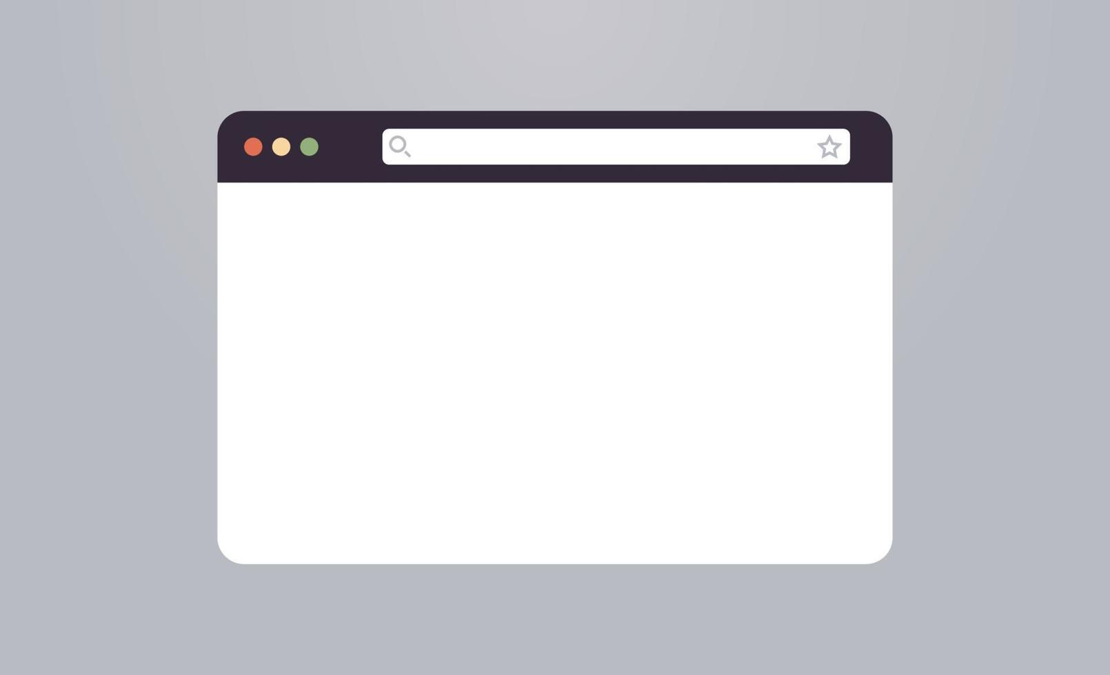 Browser mockup screen and browser windows for internet ui flat vector illustration.