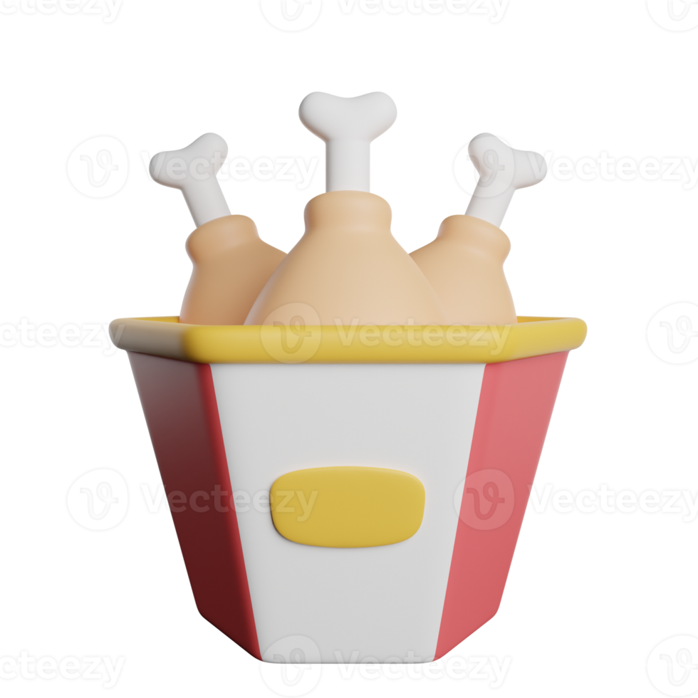 Chicken Bucket Crunchy png
