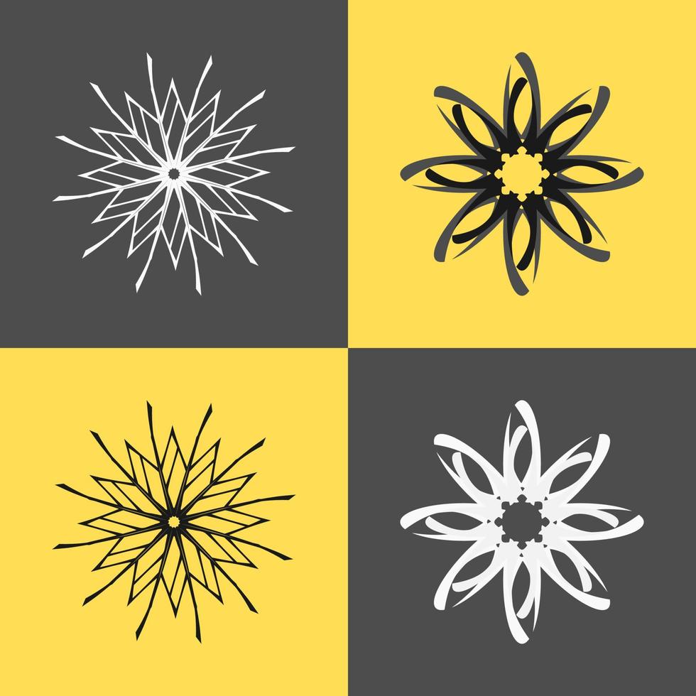 A collection of logo with abstract themes and high artistic value. Suitable for use office or an club logo vector
